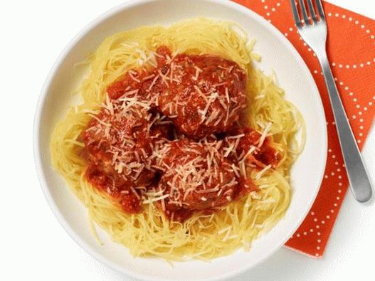 № 15: тиква от спагети с кюфтета