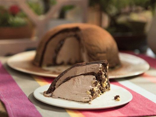 Photo Brownie - слоеста торта със сладолед