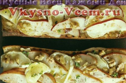 Френска багетна рецепта с круши и сирене