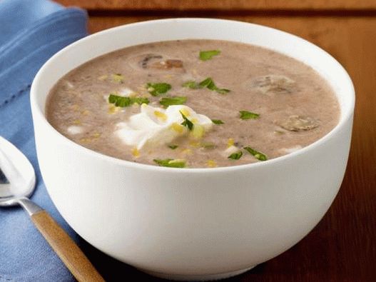 Фото гъба супа с хумус