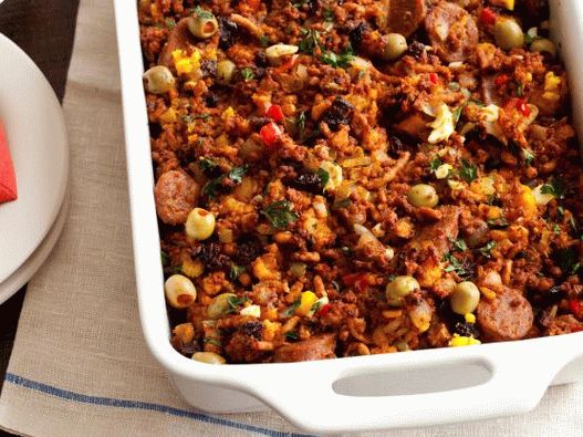 Фото гювеч с три вида месо