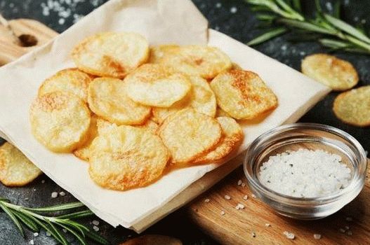 Фото картофени чипсове във фурната без олио