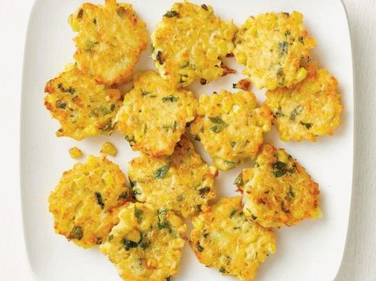 Фото царевични каша с пармезан и босилек