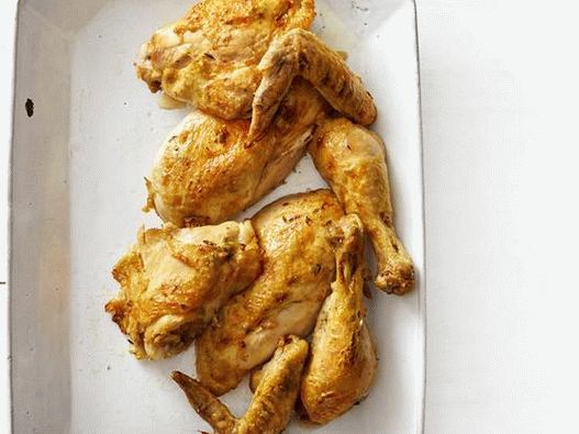 Фото Пиле с билки и сос в бавна готварска печка
