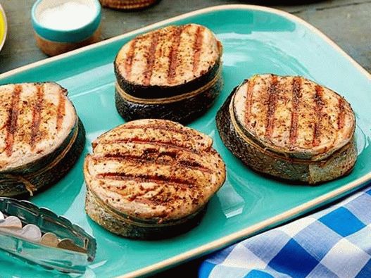 Пържоли от сьомга на скара