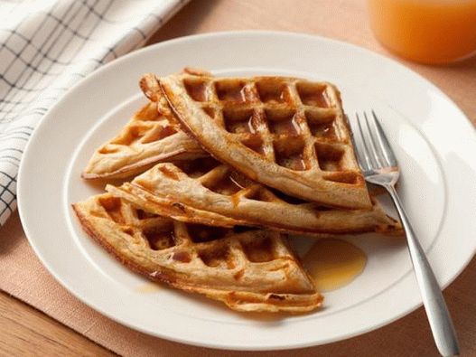 Пълнозърнести вафли от овесени ядки