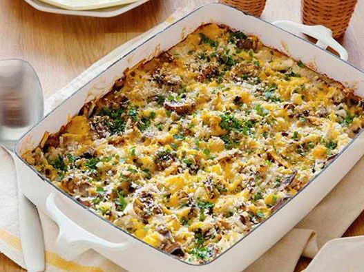 Картофена гювеч с гъби