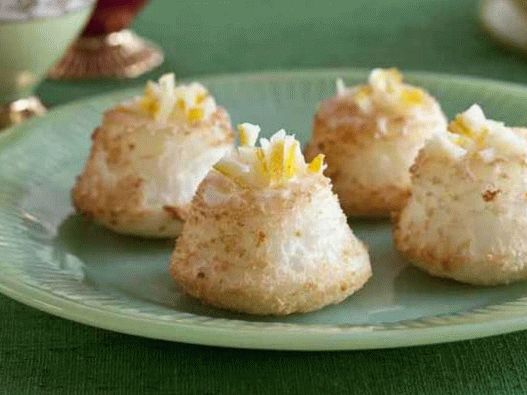 Снимка на ястието - Порционни бисквити Храна на ангелите с конфитюр от лимон
