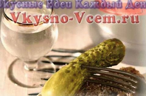 Мариновани краставици на водка