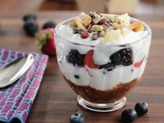 Фото парфе с компот от смокиня за закуска