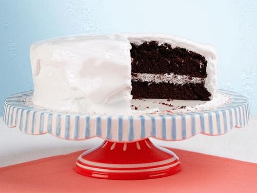 The photo на ястие - Шоколадова торта с ружа