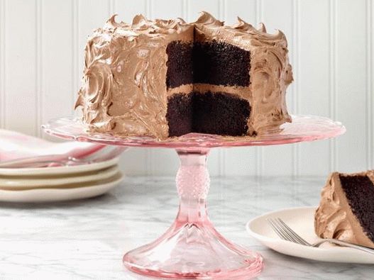 The photo на ястие - шоколадова торта