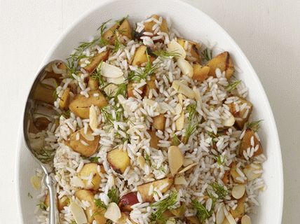 Фото ориз с грил от нектарини