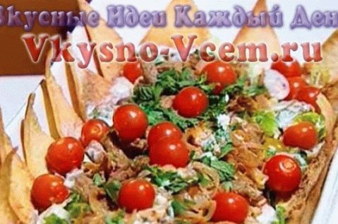 Салата с агнешко месо