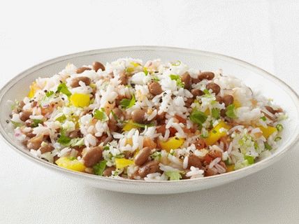 Фото салата с боб и ориз