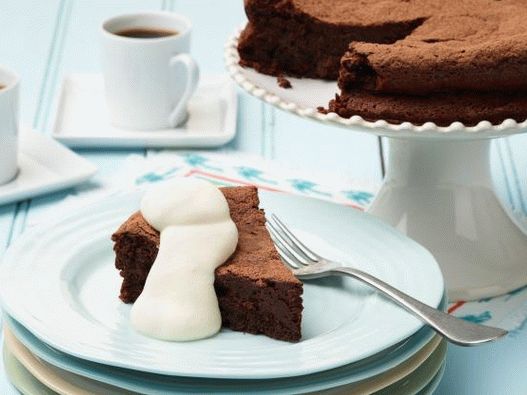 Фото шоколадова торта без брашно
