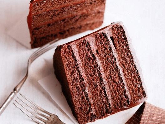 Фото шоколадова торта за двама