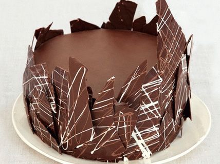 Фото шоколадова торта с крем ганаш