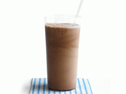 Фото шоколадово мляко със сол