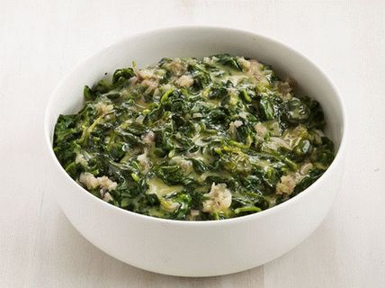 Фото кремообразен спанак