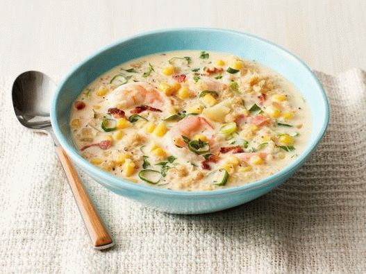 Супа за фотошоу с царевица и киноа