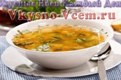 Супа върху пилешки бульон с ароматни билки