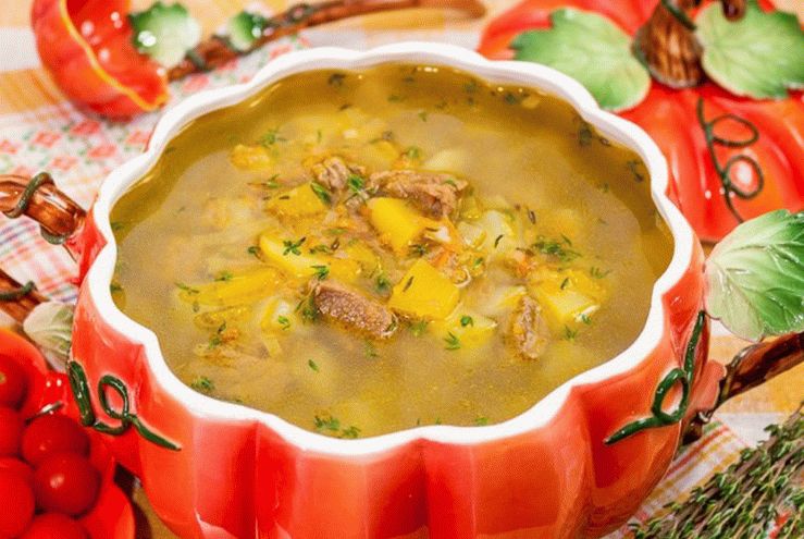 Супа с тиква "Цветове на есента"