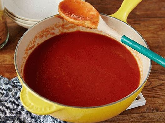 Фото доматен сос, приготвен от печени домати