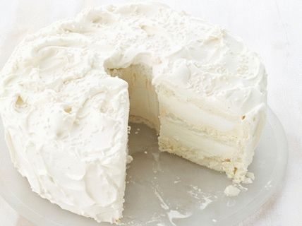 Снимка на ванилова сладоледена торта с малцов крем