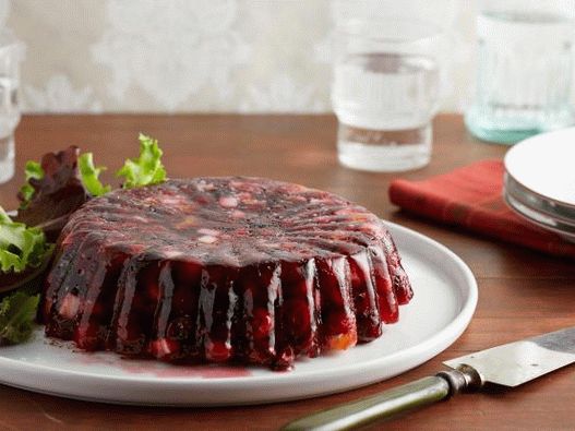 Фото салата от червени боровинки