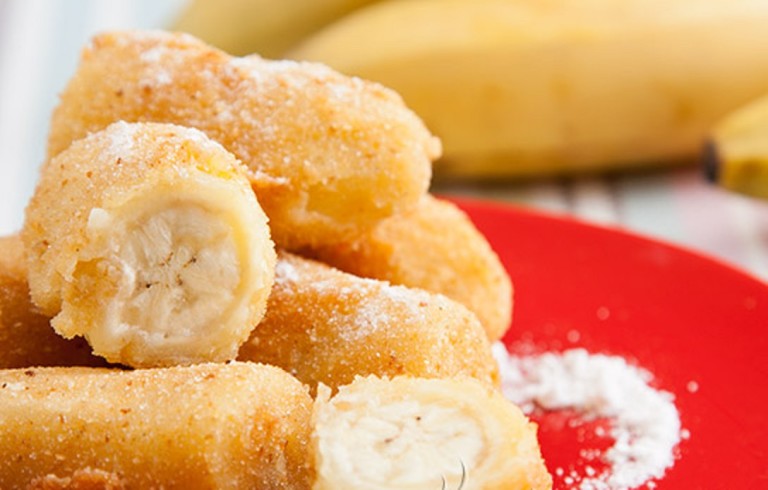 Пържени банан и в тесто